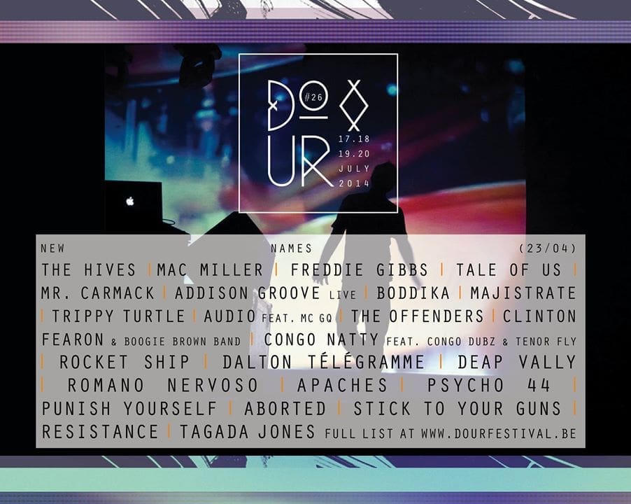The Hives, Mac Miller en meer voor Dour 2014 The Hives, Mac Miller en meer voor Dour 2014