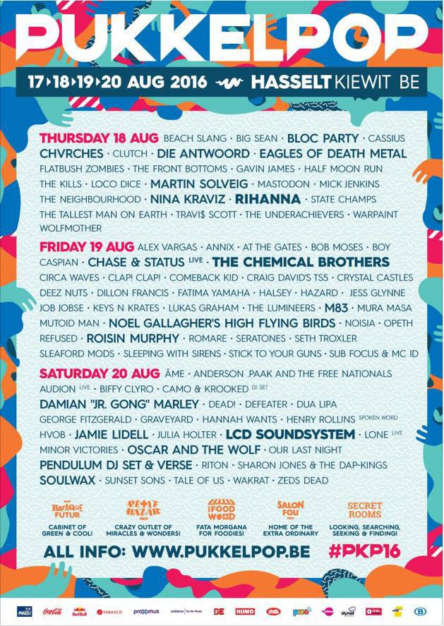 LCD Soundsystem, Chemical Brothers en meer voor Pukkelpop 2016 LCD Soundsystem, Chemical Brothers en meer voor Pukkelpop 2016