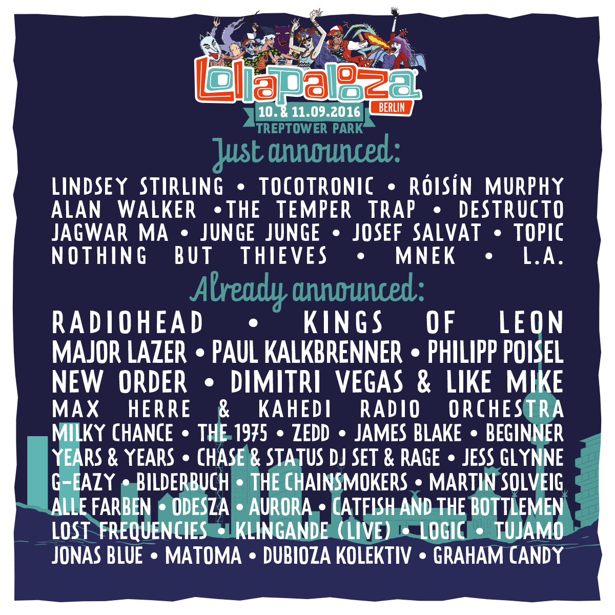 Róisín Murphy en meer voor Lollapalooza Berlin 2016