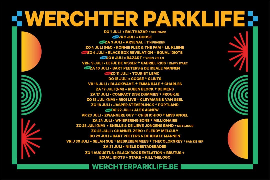 Ook Channel Zero en Fleddy Melculy op Werchter Parklife 2021