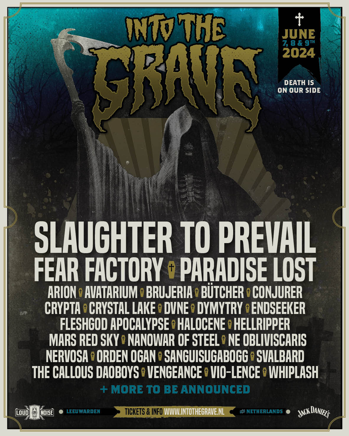 Fear Factory en Paradise Lost naar Into the Grave 2024