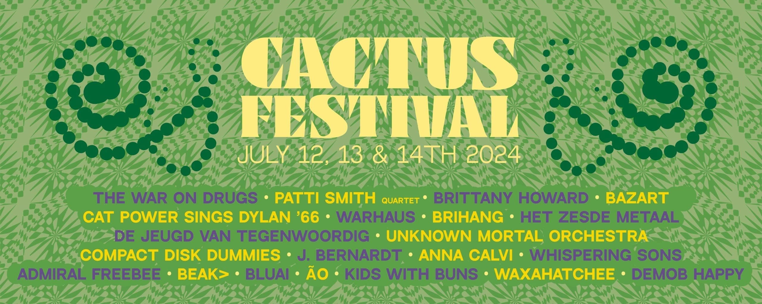 Cactusfestival 2024 maakt laatste namen bekend Cactusfestival 2024 maakt laatste namen bekend