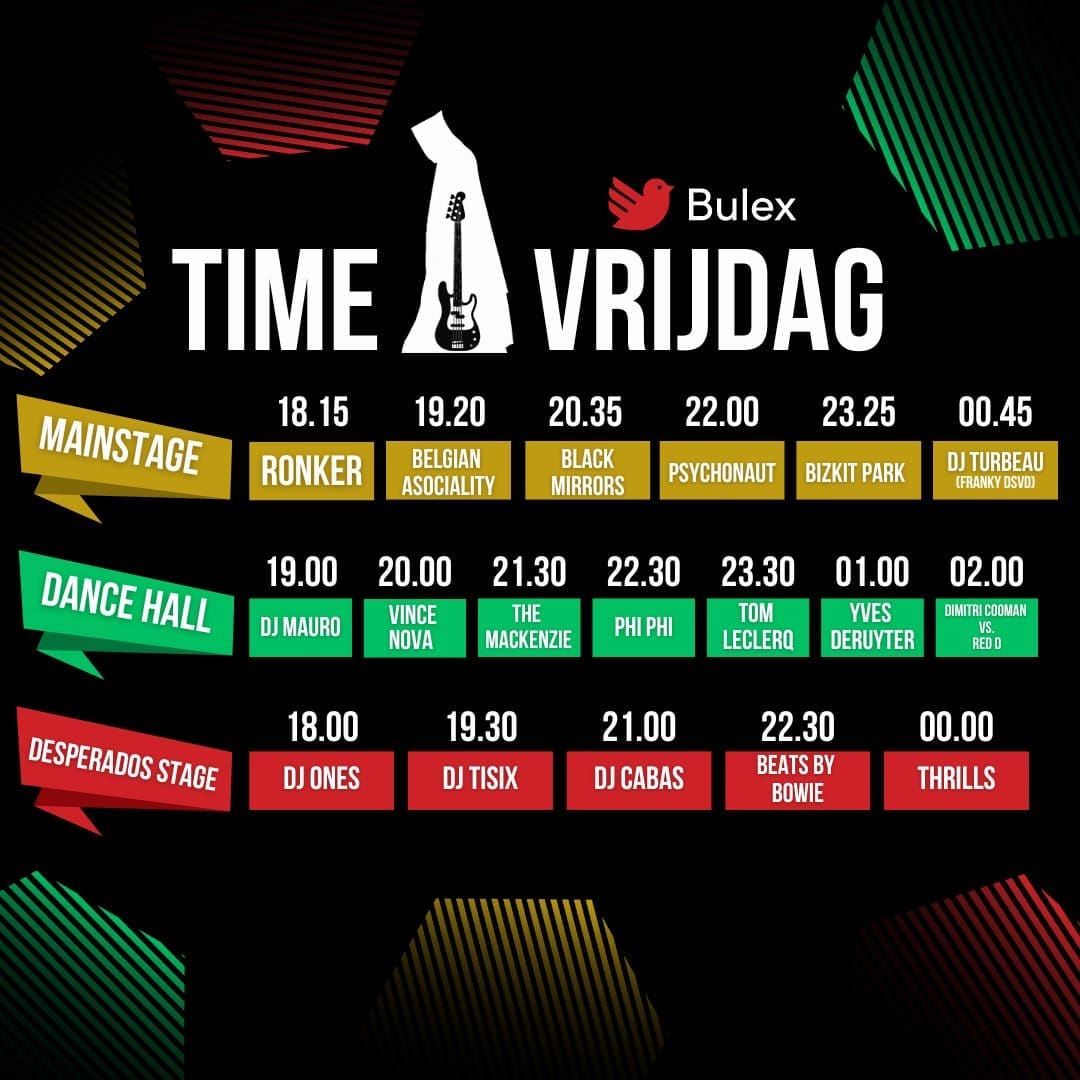 Rock Affligem 2024 maakt timetable vrijdag 10 mei bekend Rock Affligem 2024 maakt timetable vrijdag 10 mei bekend