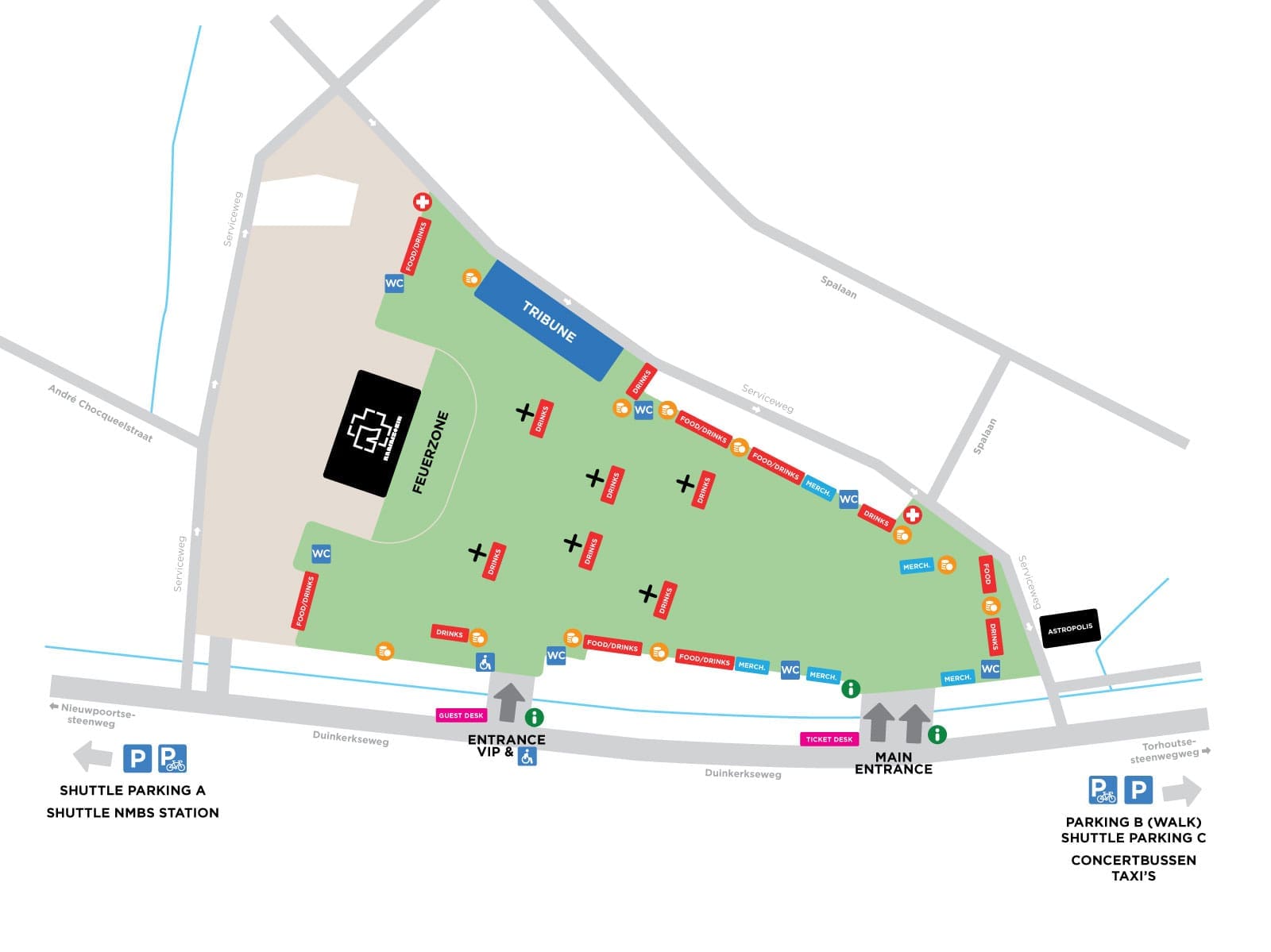 Terrein en praktische info voor Rammstein in Oostende Terrein en praktische info voor Rammstein in Oostende