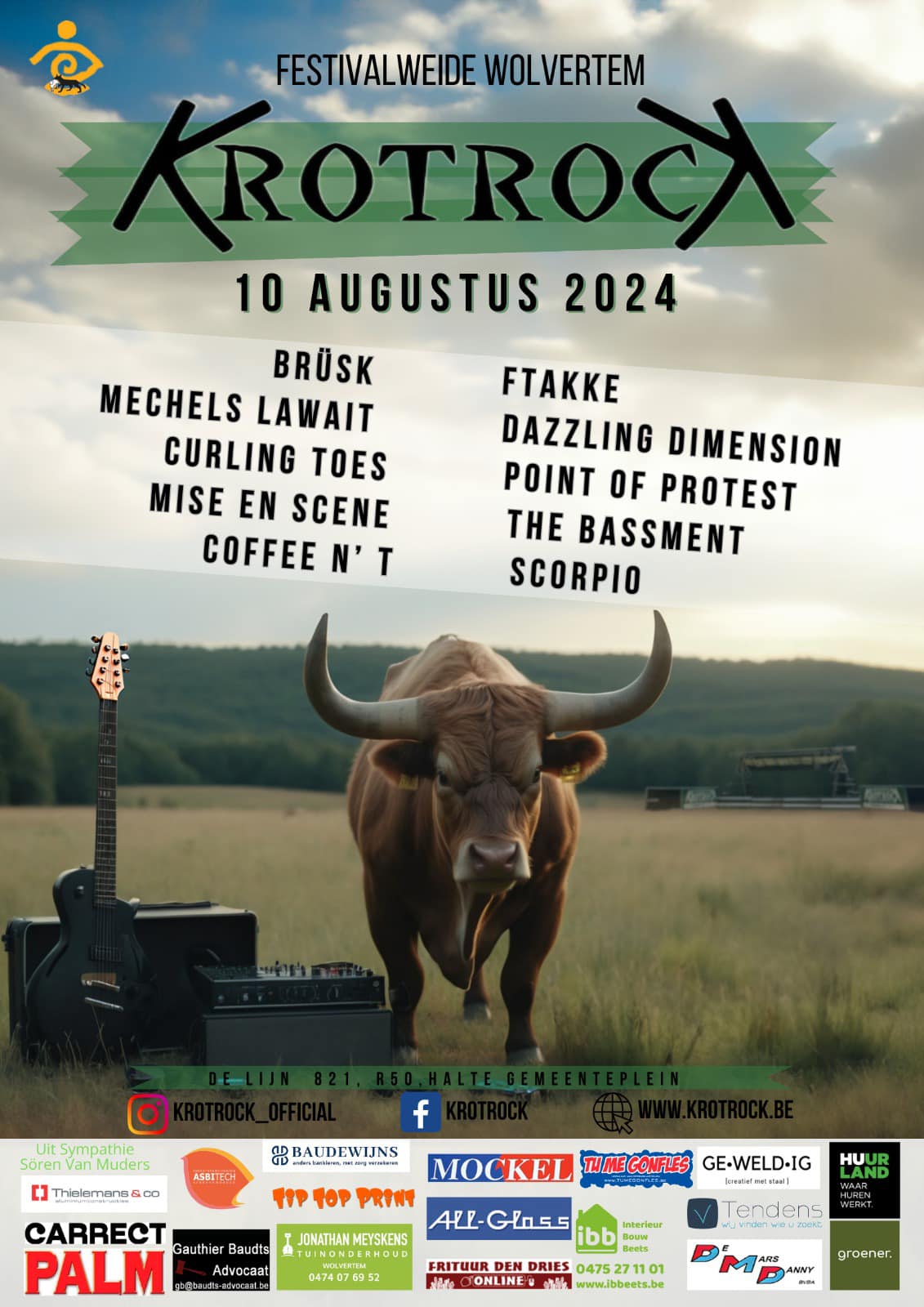 Krotrock 2024 presenteert affiche Krotrock 2024 presenteert affiche
