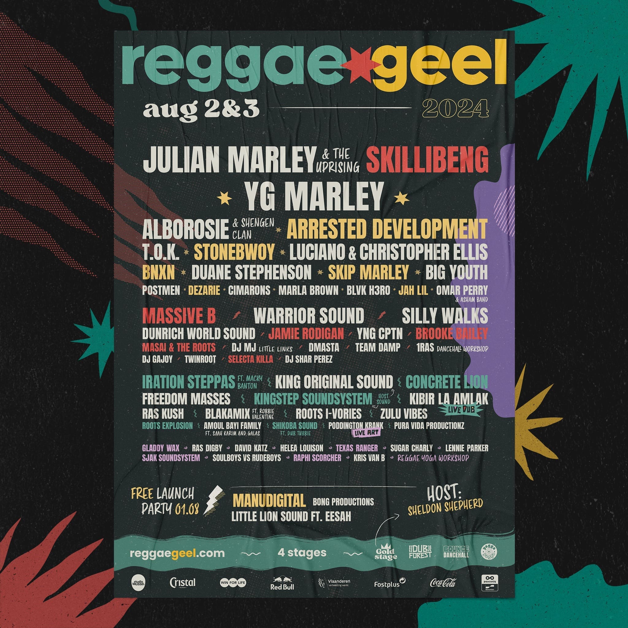 Reggae Geel 2024 dropt line-up Reggae Geel 2024 dropt line-up