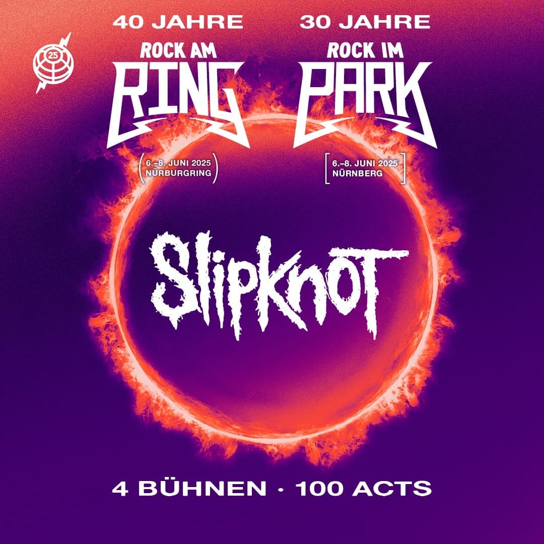 Rock Im Park en Rock Am Ring 2025 maken data bekend met Slipknot