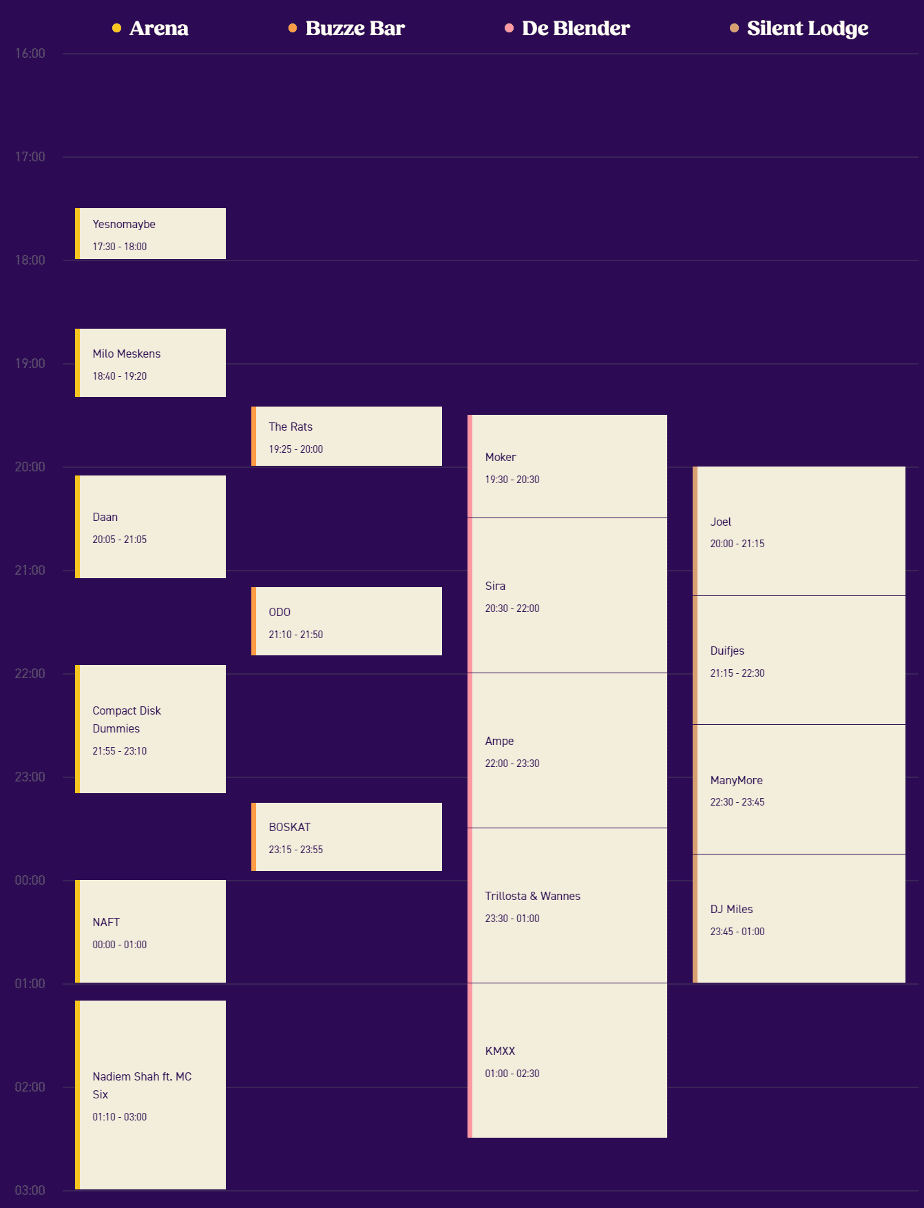 Timetable zaterdag 10 augustus Zeverrock 2024 compleet Timetable zaterdag 10 augustus Zeverrock 2024 compleet