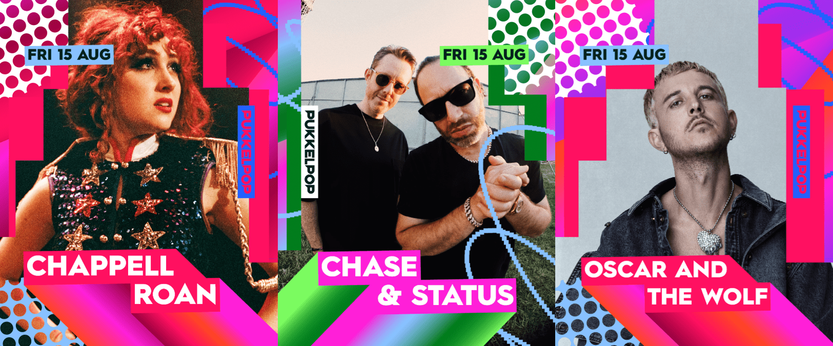 Pukkelpop 2025 onthult eerste headliners met Chappell Roan, Chase & Status en Oscar & The Wolf Pukkelpop 2025 onthult eerste headliners met Chappell Roan, Chase & Status en Oscar & The Wolf