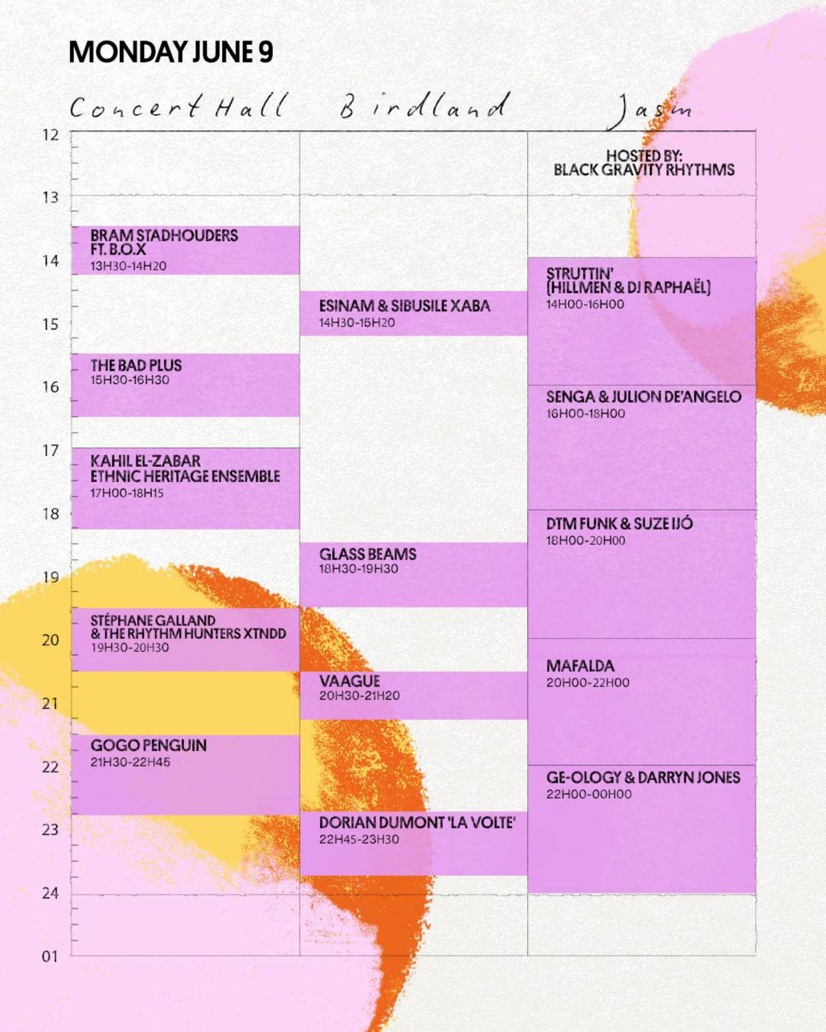 Jazz Middelheim 2025 onthult timetable maandag 9 juni Jazz Middelheim 2025 onthult timetable maandag 9 juni