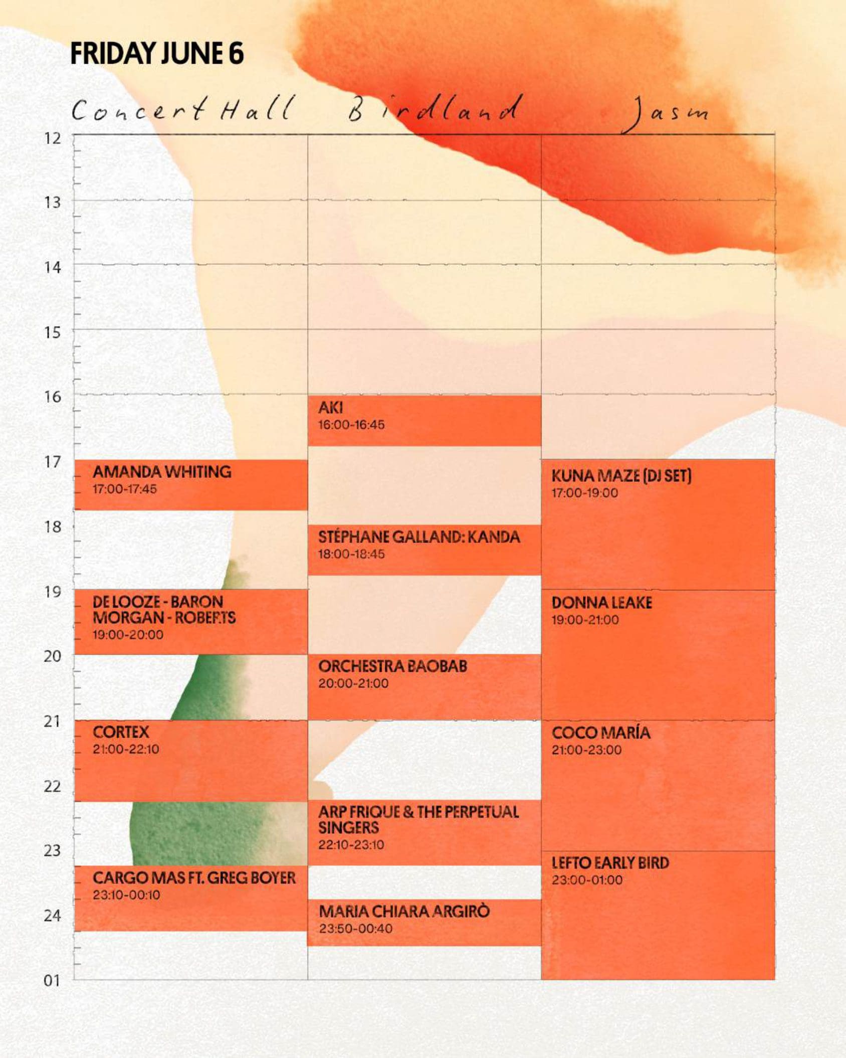 Jazz Middelheim 2025 onthult timetable vrijdag 6 juni Jazz Middelheim 2025 onthult timetable vrijdag 6 juni