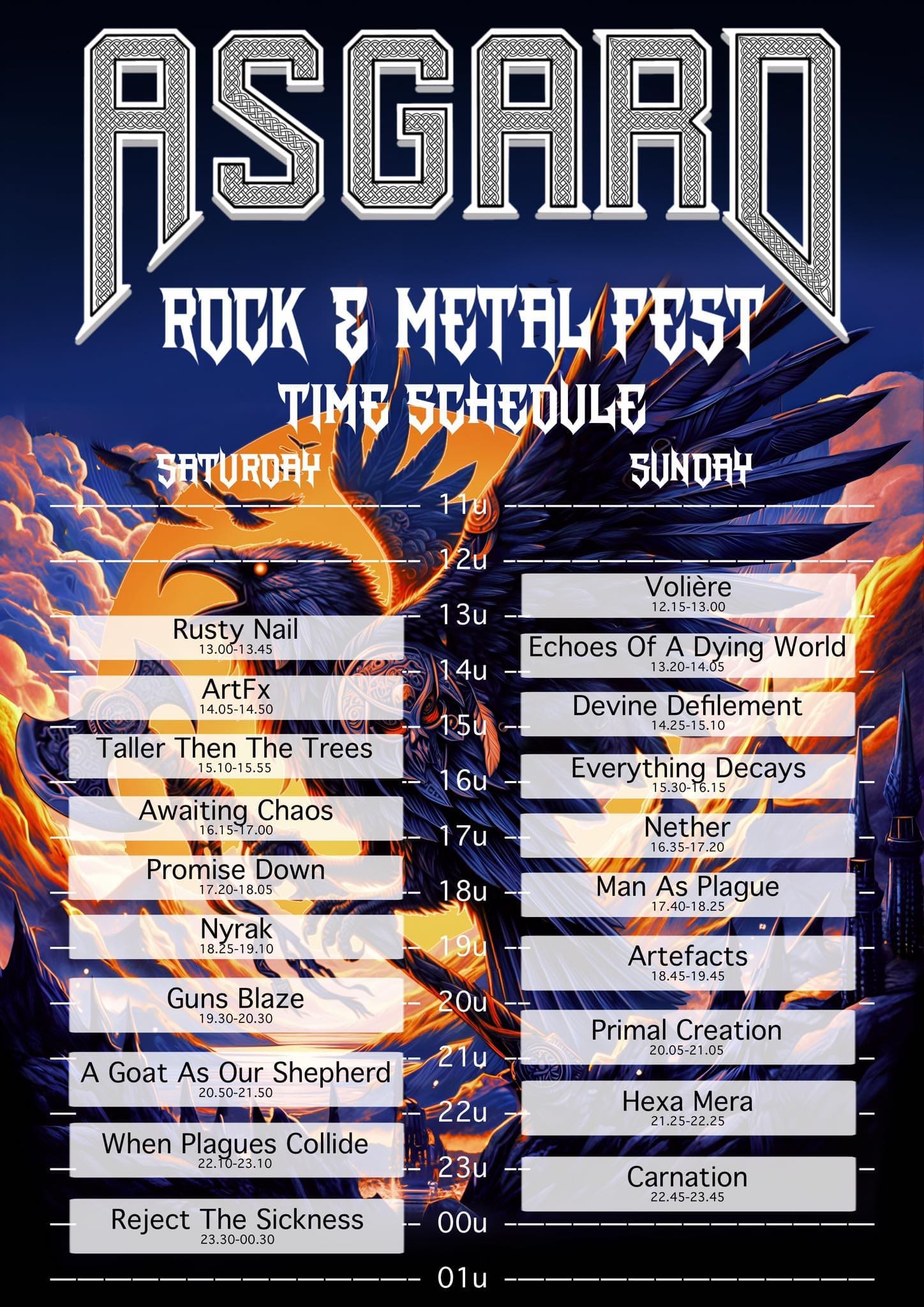 Asgard Rock & Metal Fest 2025 onthult timetable Asgard Rock & Metal Fest 2025 onthult timetable
