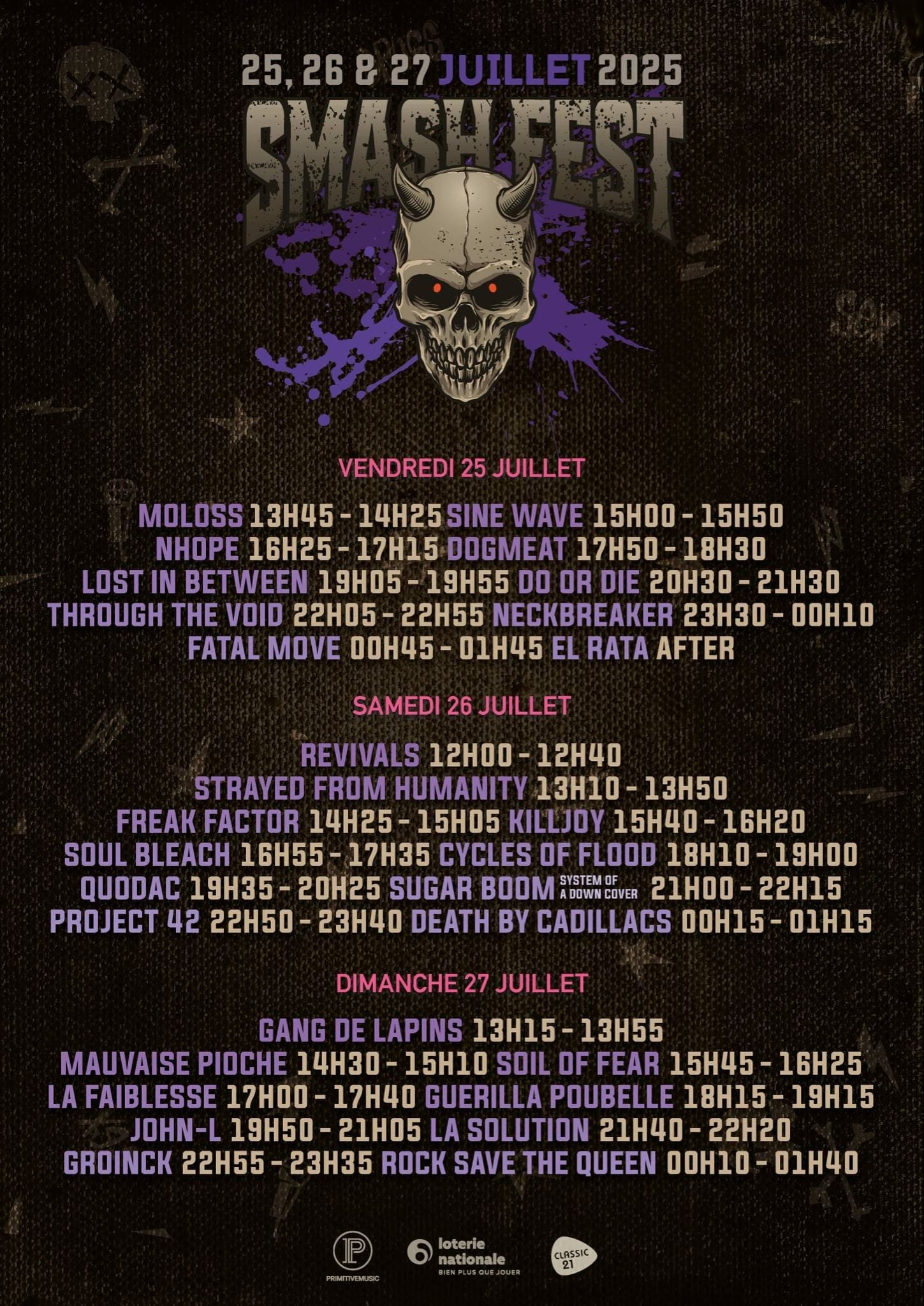 Smash Fest 2025 lanceert affiche en timetable Smash Fest 2025 lanceert affiche en timetable