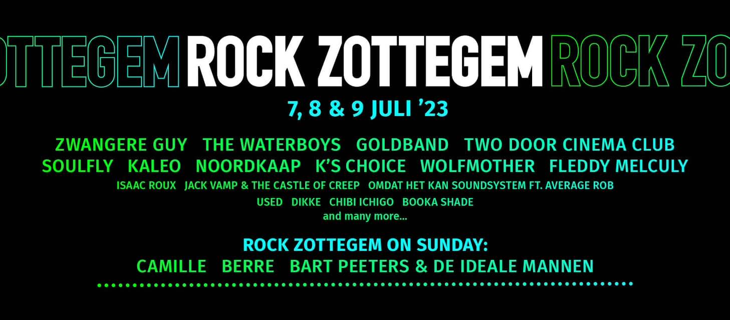 Nieuwe namen Rock Zottegem 2023 Nieuwe namen Rock Zottegem 2023